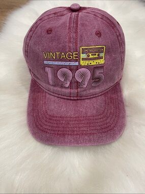 Vintage 1995 Baseball Cap - Pink Mauve